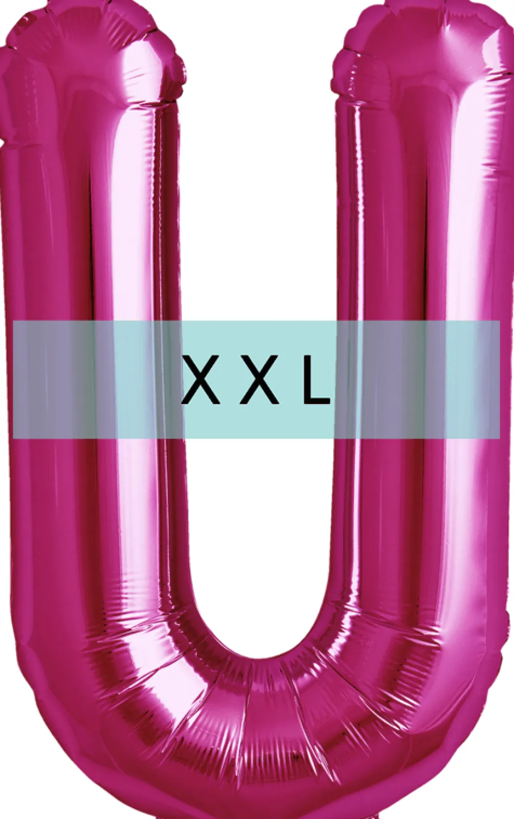 Buchstaben Ballon U XXL Pink