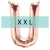 Buchstaben Ballon U XXL Roségold