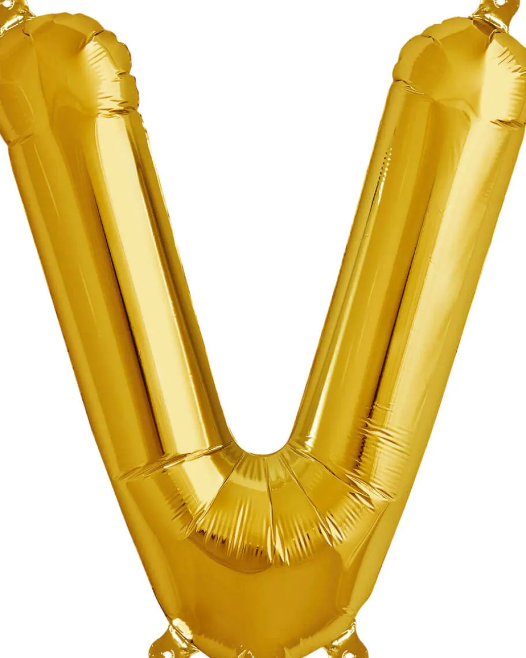 Buchstaben Ballon V Gold