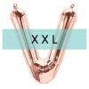 Buchstaben Ballon V XXL Roségold