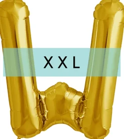 Buchstaben Ballon W XXL Gold