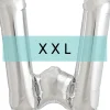 Buchstaben Ballon W XXL Silber