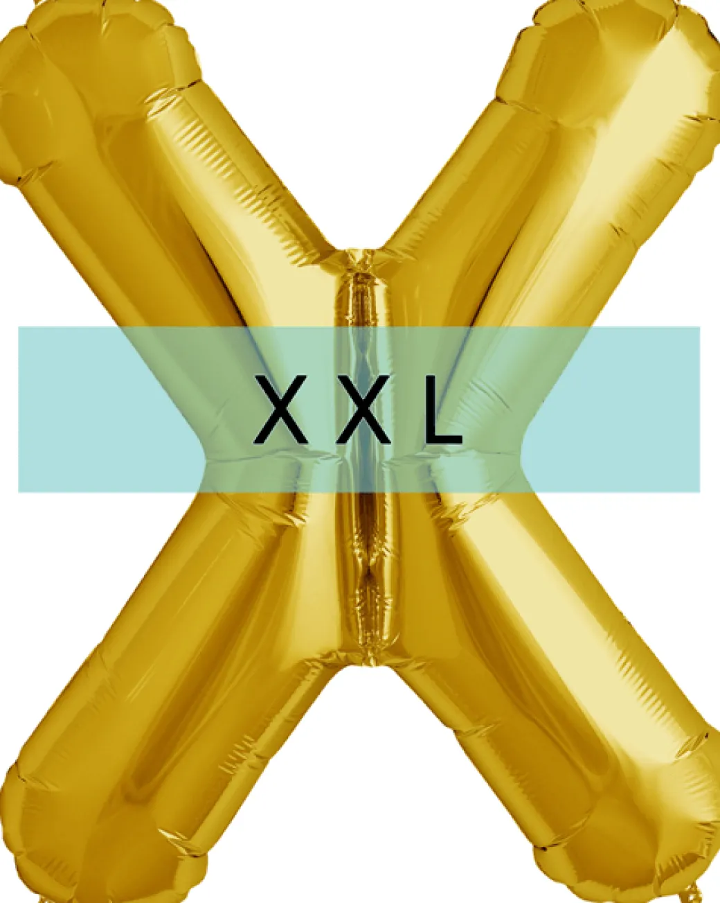 Buchstaben Ballon X XXL Gold