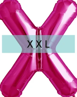 Buchstaben Ballon X XXL Pink
