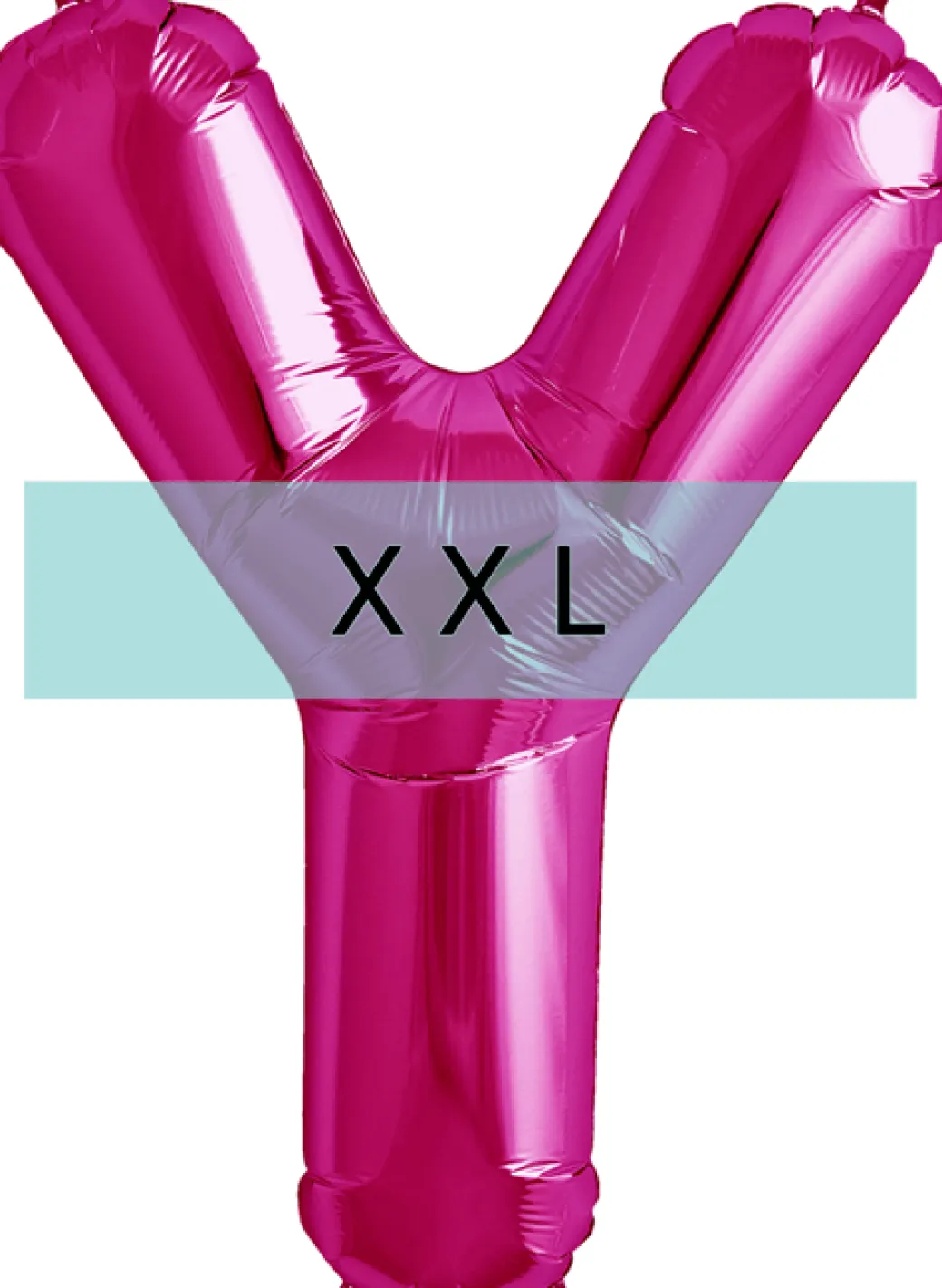 Buchstaben Ballon Y XXL Pink