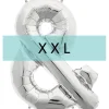 Buchstaben Ballon &-Zeichen XXL Silber