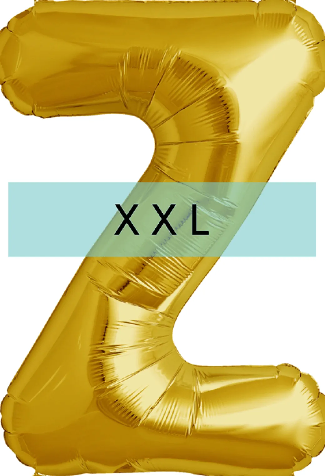 Buchstaben Ballon Z XXL Gold