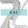 Buchstaben Ballon Z XXL Silber