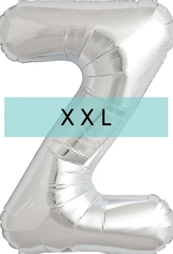 Buchstaben Ballon Z XXL Silber