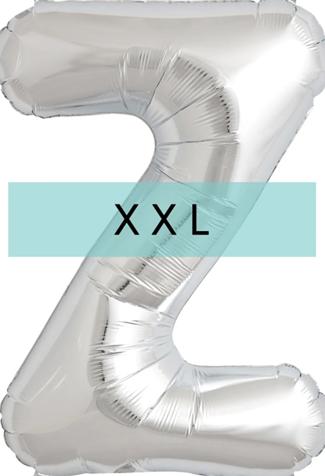Buchstaben Ballon Z XXL Silber