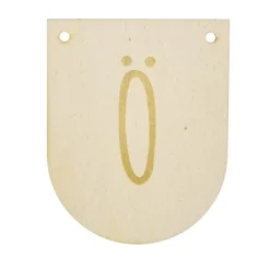 Buchstaben Holzwimpel Ö