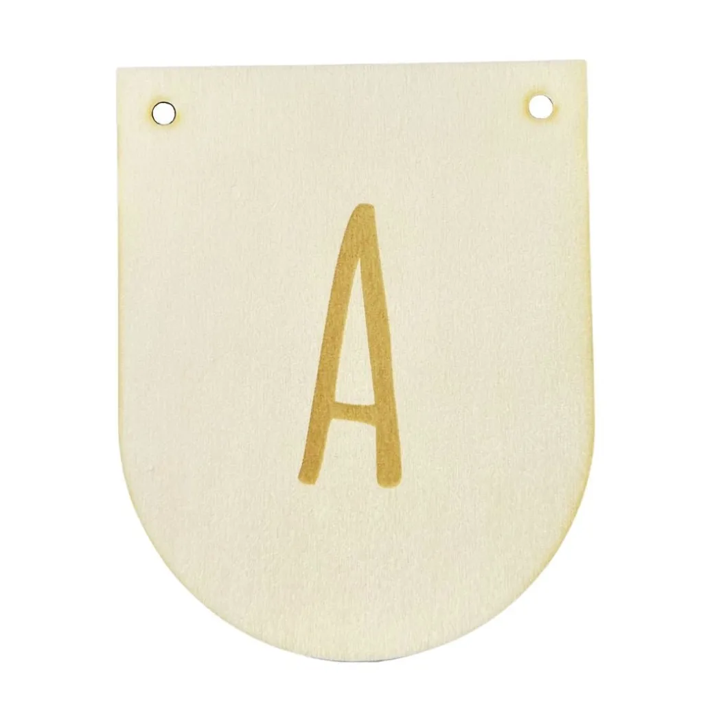 Buchstaben Holzwimpel A