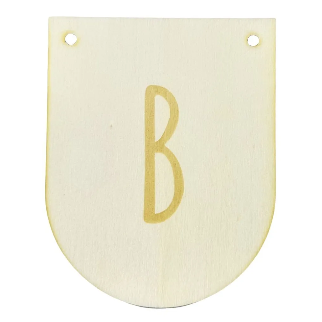 Buchstaben Holzwimpel B