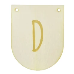 Buchstaben Holzwimpel D