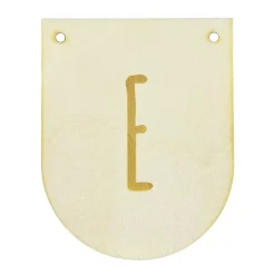 Buchstaben Holzwimpel E