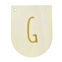 Buchstaben Holzwimpel G