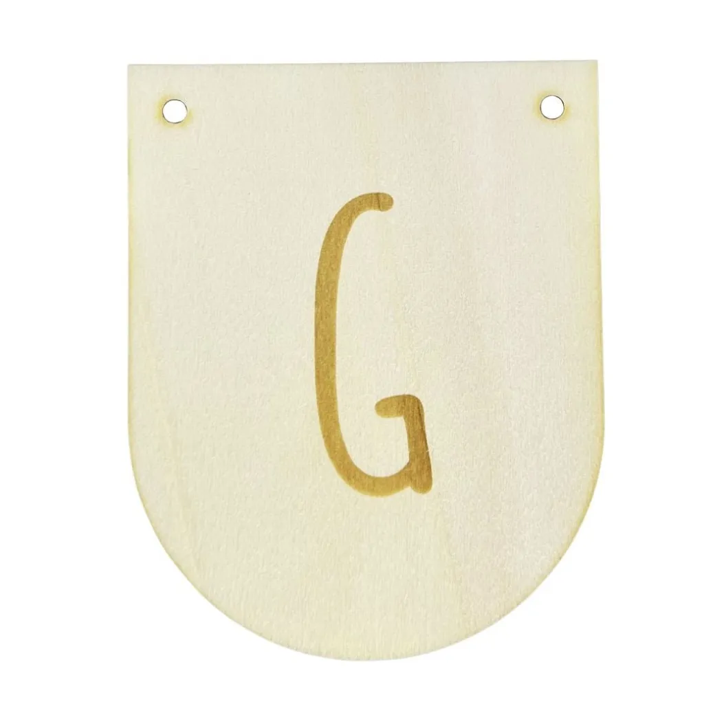 Buchstaben Holzwimpel G