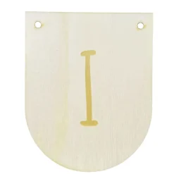 Buchstaben Holzwimpel I
