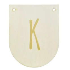 Buchstaben Holzwimpel K