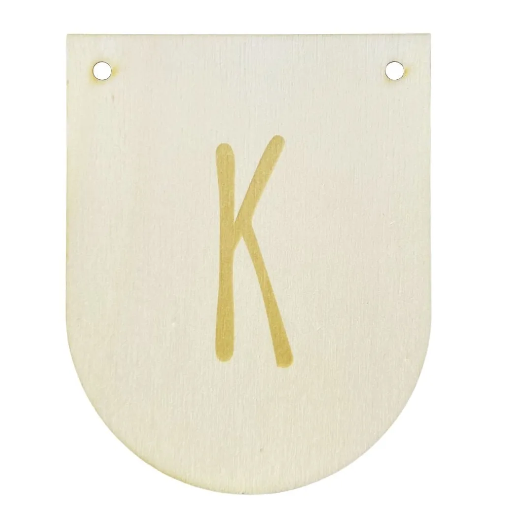 Buchstaben Holzwimpel K