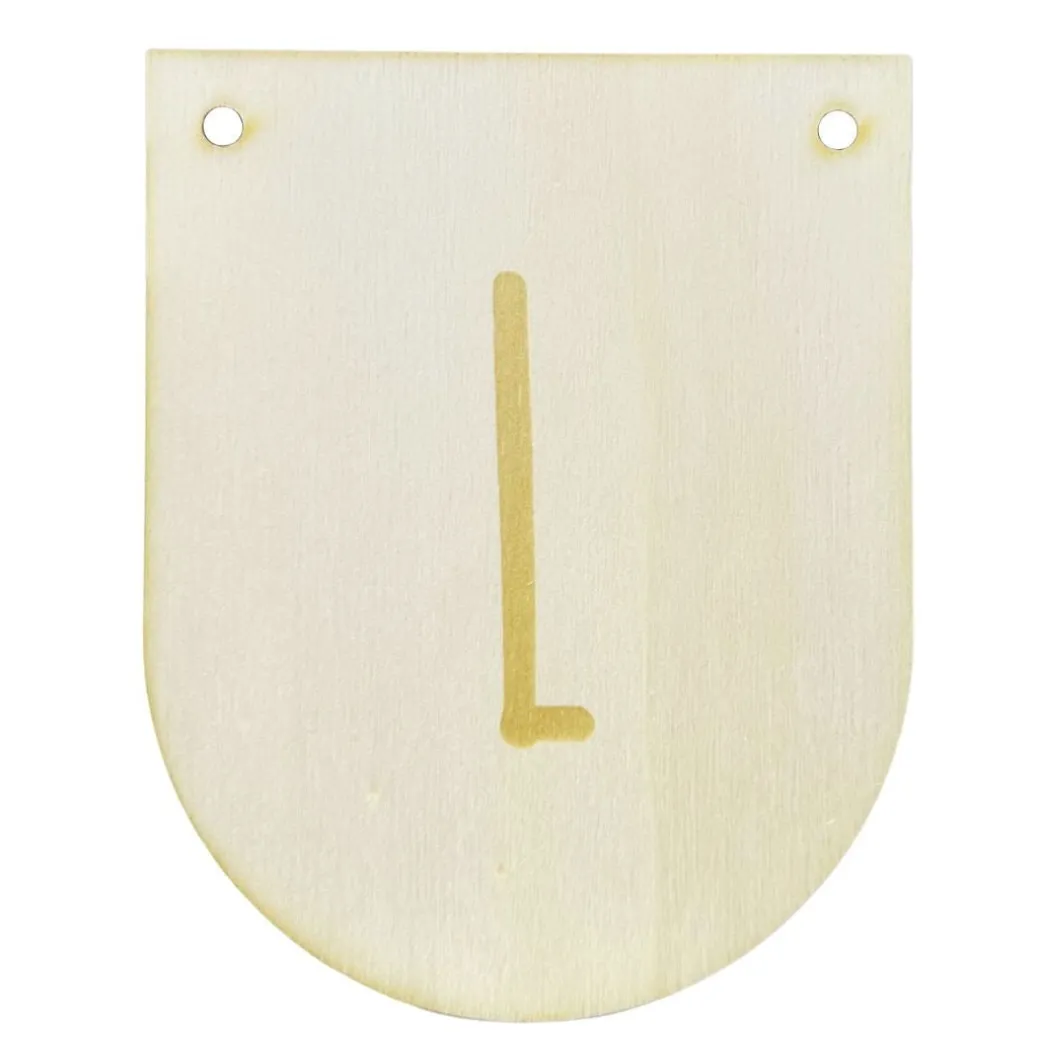 Buchstaben Holzwimpel L