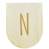 Buchstaben Holzwimpel N