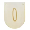 Buchstaben Holzwimpel O
