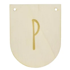 Buchstaben Holzwimpel P