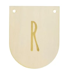 Buchstaben Holzwimpel R