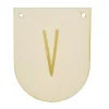 Buchstaben Holzwimpel V