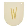 Buchstaben Holzwimpel W