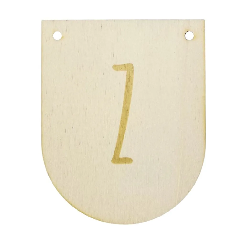 Buchstaben Holzwimpel Z