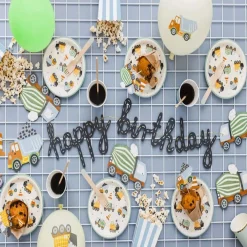 Cake-Topper Baufahrzeuge 6 Stk.