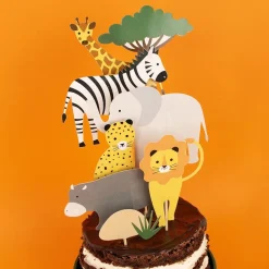 Caketopper Safari-Party 8 Stk.