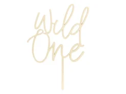Caketopper "Wild One" Holz