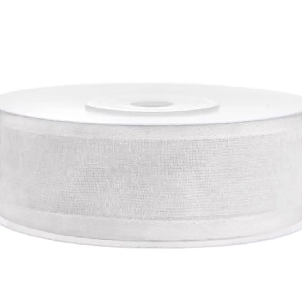 Chiffonband Weiß 25m
