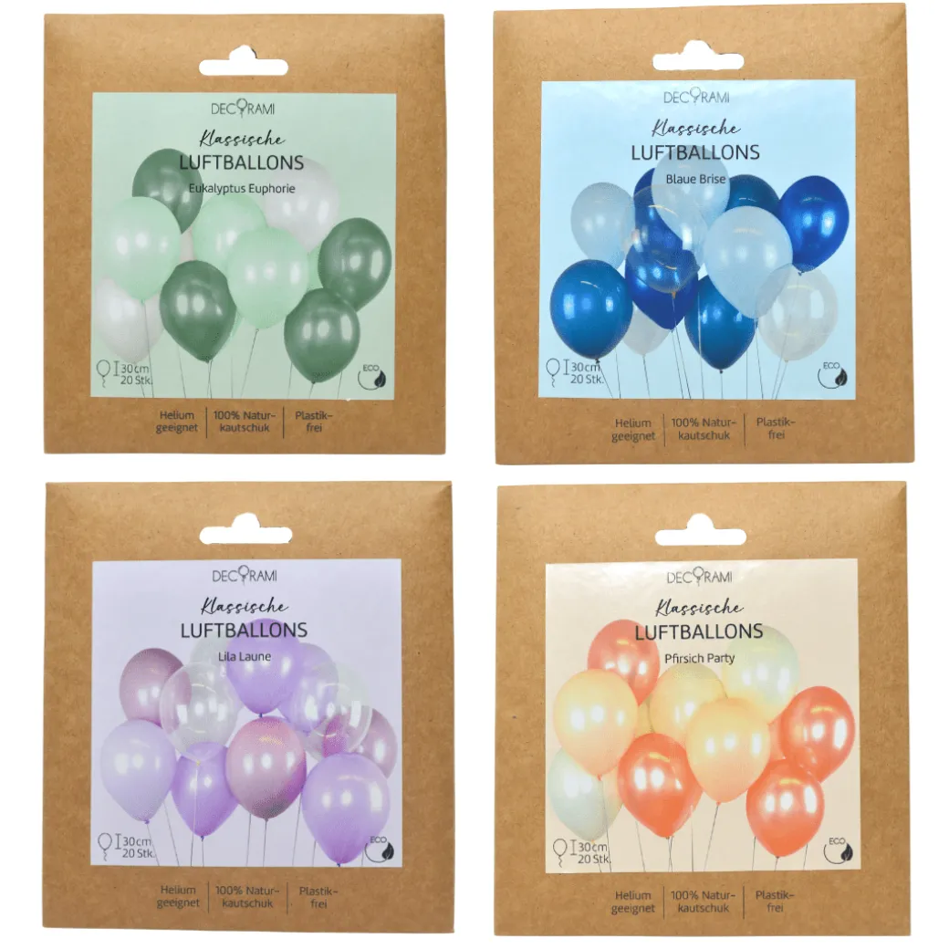 DECORAMI Eigenmarke Trendfarben Luftballon-Set