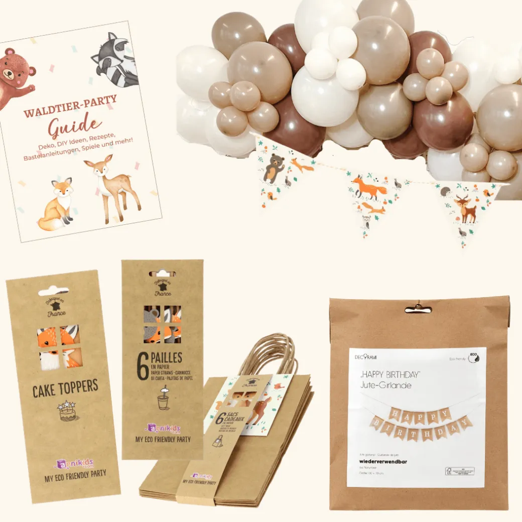 Deko Set Waldtiere - Eco