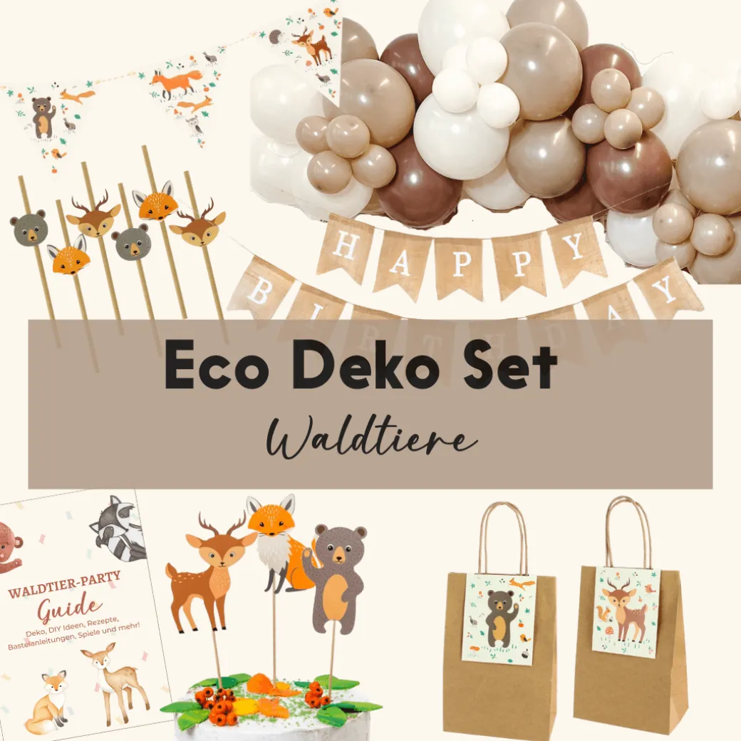Deko Set Waldtiere - Eco
