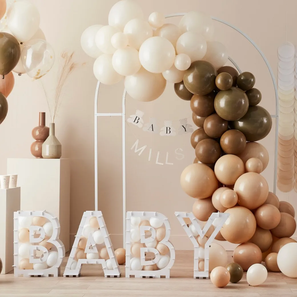 DIY Babyname Girlande