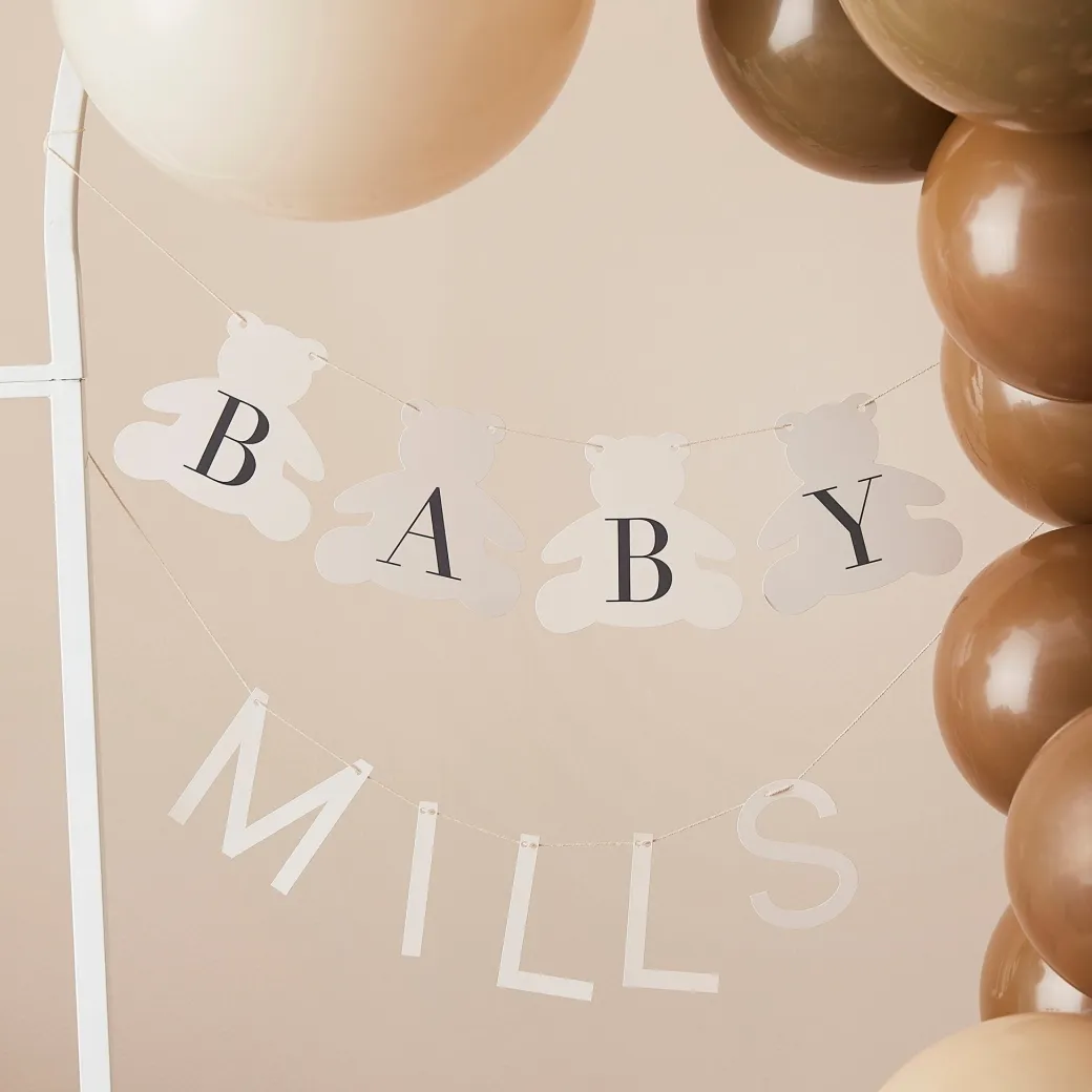 DIY Babyname Girlande