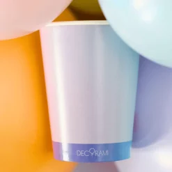 Eco-Pappbecher Pastell 8 Stk.