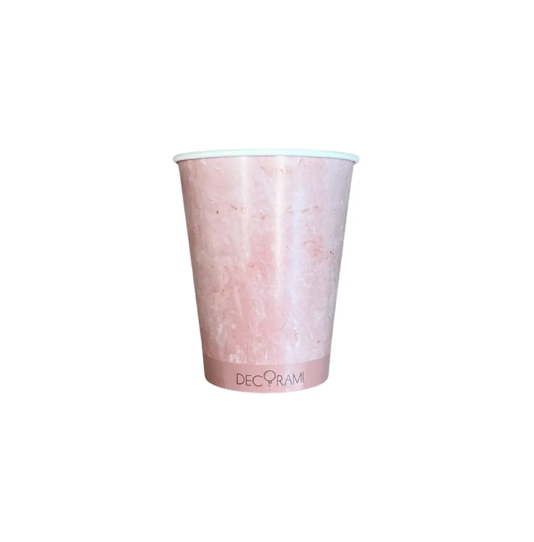 Eco-Pappbecher Rosenquarz 8 Stk.