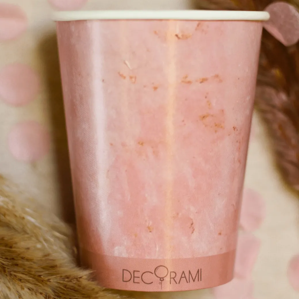 Eco-Pappbecher Rosenquarz 8 Stk.