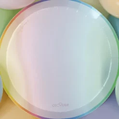 Eco-Pappteller Pastell 8+1 Stk.