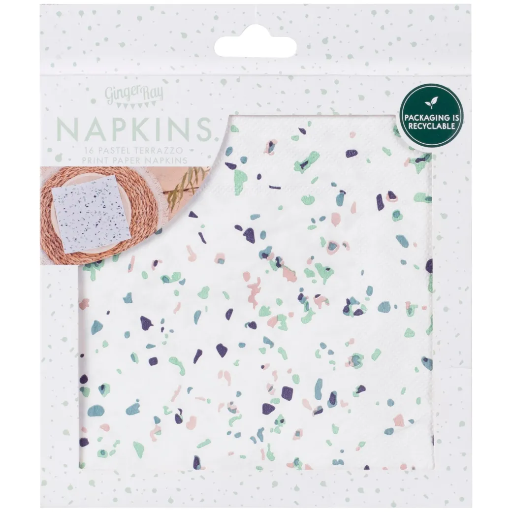 Eco-Servietten Terrazzo 16 Stk.