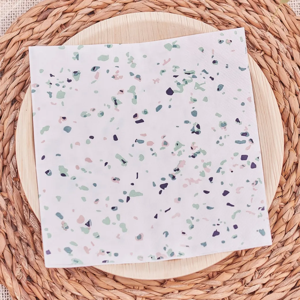 Eco-Servietten Terrazzo 16 Stk.