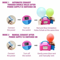 Elektrische Ballonpumpe mit Doppelventil