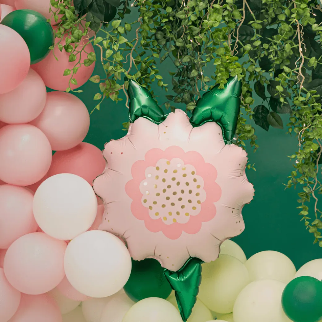 Folienballon Blume Rosa