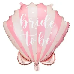 Folienballon "bride to be" Muschel